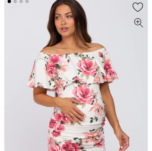 Floral Maternity Dress - Picture 3 of 7